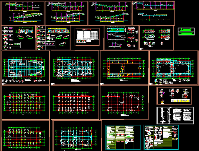 怒江钢结构报告厅图纸