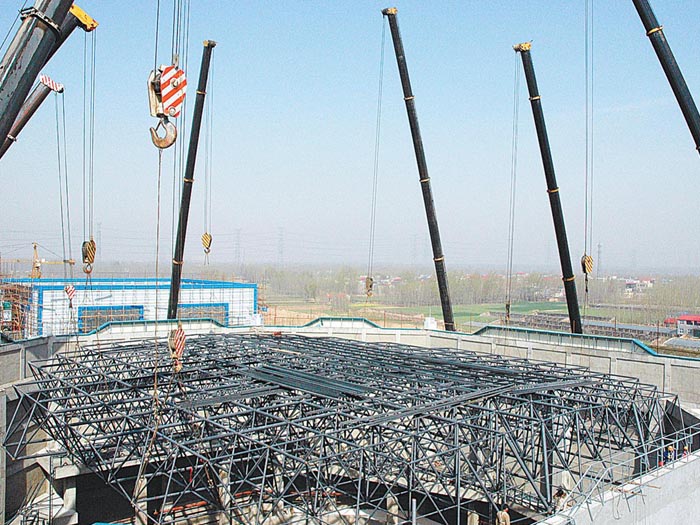 怒江网架高空滑移法